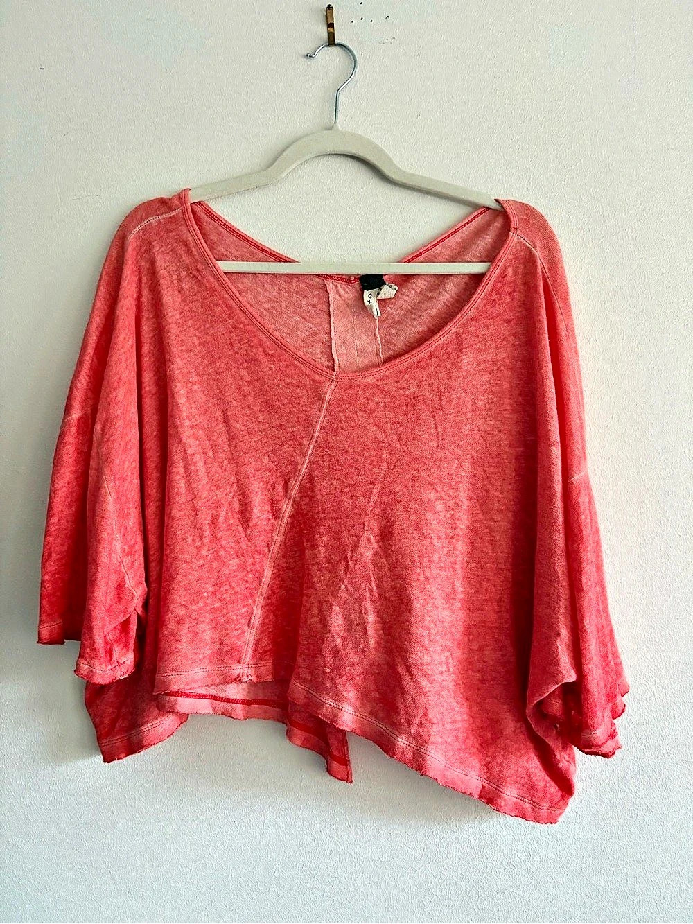We The Free coral crop linen cotton Size Large